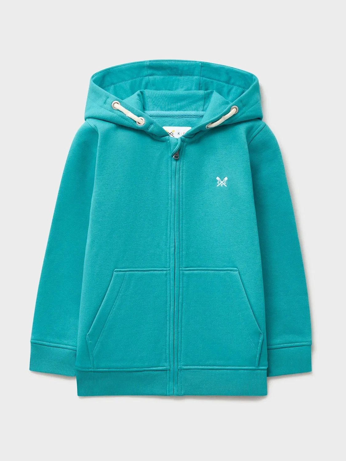 Худи с молнией, синее Crew Clothing Company