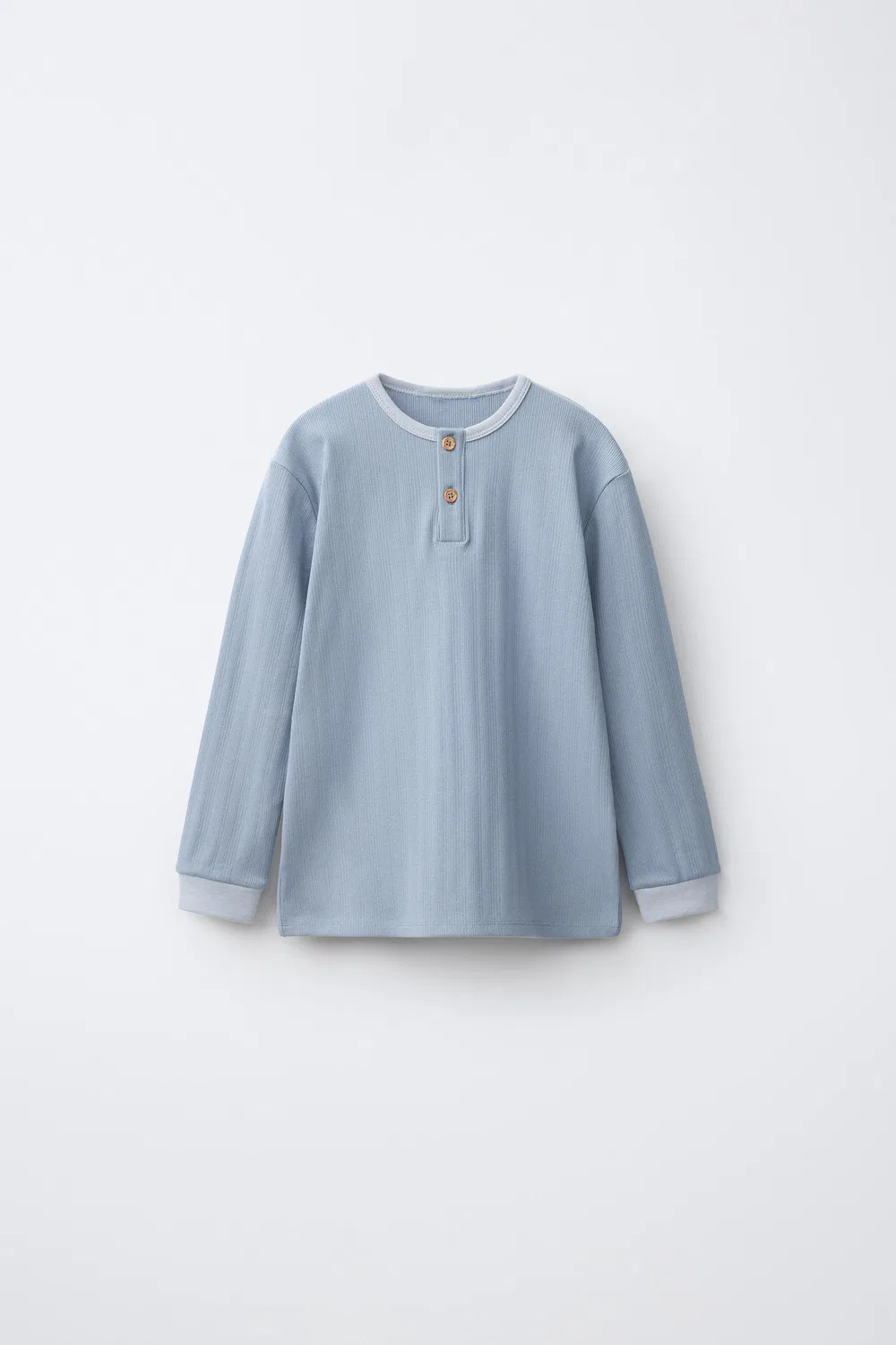 2-6 лет / Однотонная фактурная пижама ZARA, Blue — фото 2