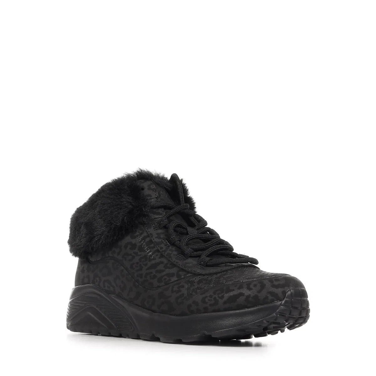 Детские ботинки для девочек с принтом Uno Lite Skechers, Black — фото 3