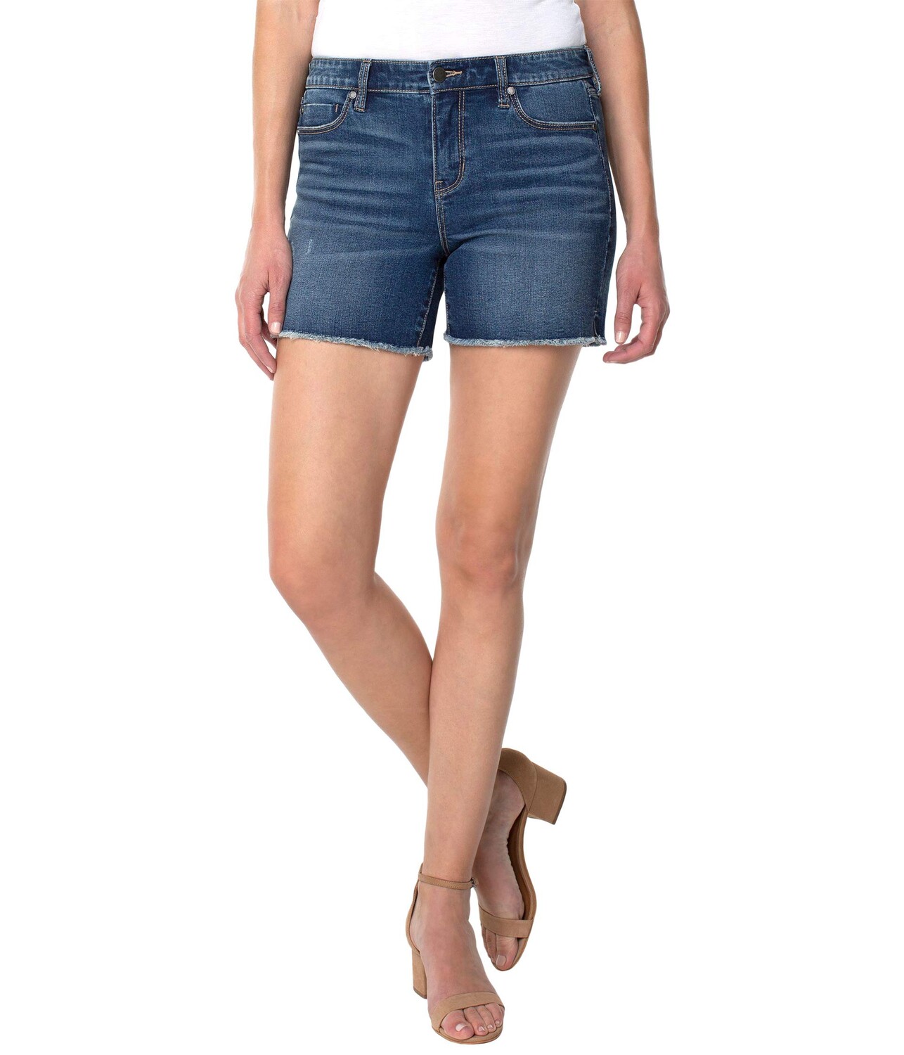 

Шорты Liverpool, Vickie Fray Hem Shorts in Jackson