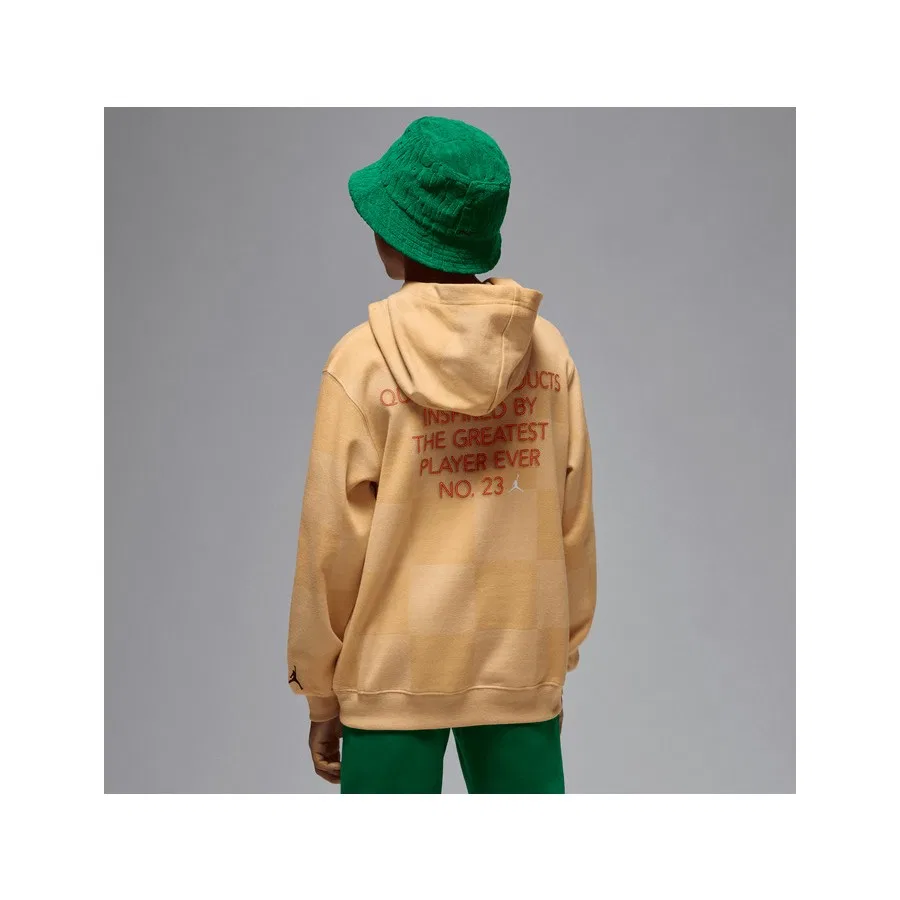 Детский свитшот с капюшоном Nike Jordan JDB MJ Deep Dish Po Hoodie, Черный — фото 2