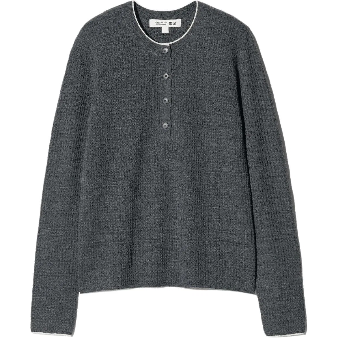 Женский свитер с воротником-стойкой UNIQLO Comptoir Des Cotonniers, Dark Gray