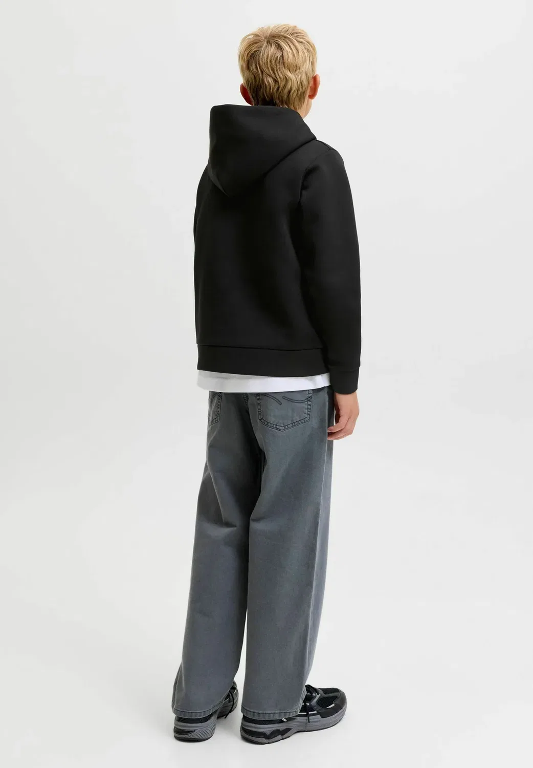 Худи, худи для подростков - худи Jack & Jones Junior, Black — фото 3