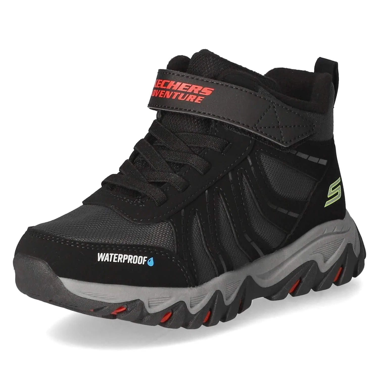 Детские ботинки для мальчиков водонепроницаемые Rugged Ranger Hydro-Scout Skechers, Black Red — фото 2
