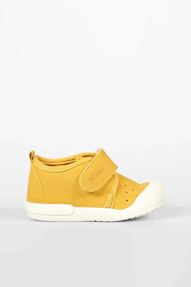 Детская обувь для начинающих ходить на низком каблуке Anka ii basic unisex first step yellow casual shoes Vicco, Yellow