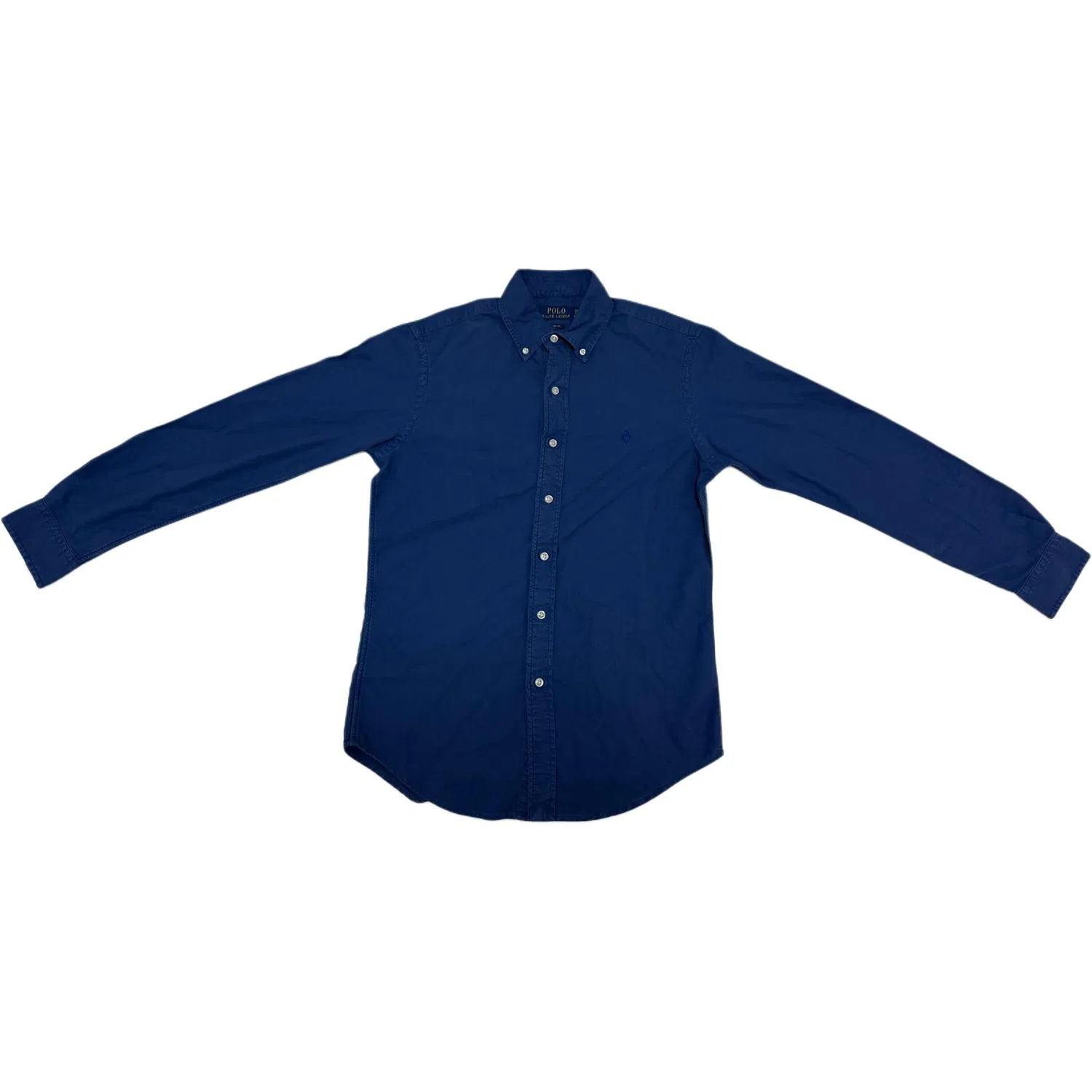 Мужская рубашка с отложным воротником прямого кроя Indigo Polo Ralph Lauren, Indigo