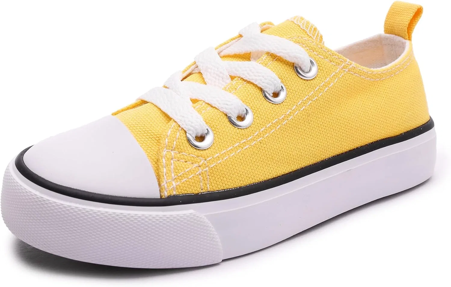 Детские кеды для девочек на шнуровке Mybozz, Yellow