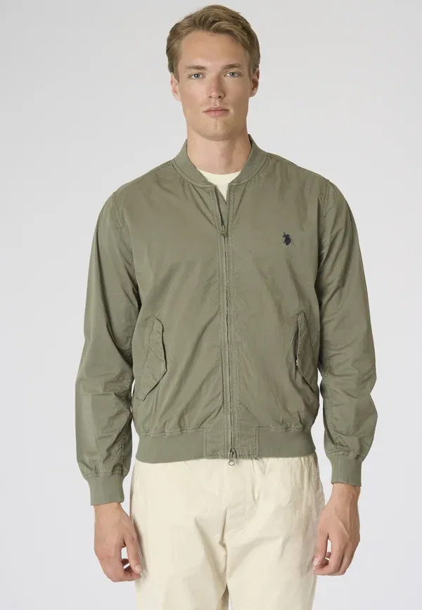 Куртка с камуфляжным принтом Bomber Jacket U.S. Polo Assn., cachi