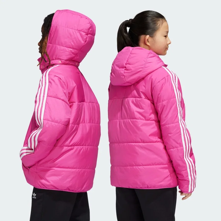 Детская куртка с принтом Adicolor adidas, Розовый — фото 2