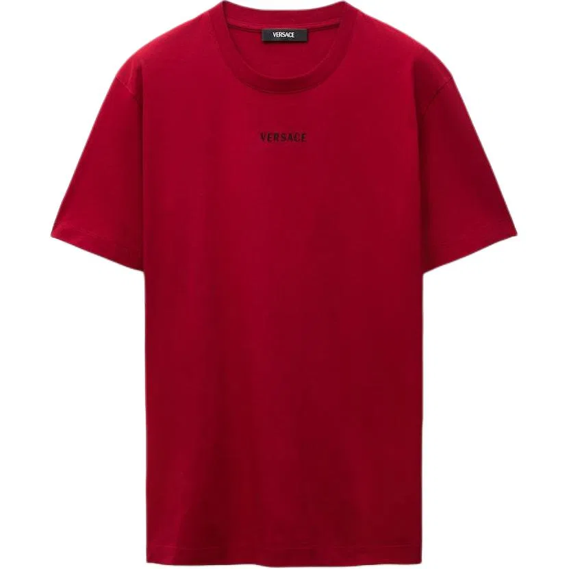 Мужская футболка с круглым вырезом Red VERSACE