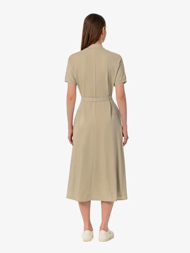 Платье поло LACOSTE Beige — фото 4