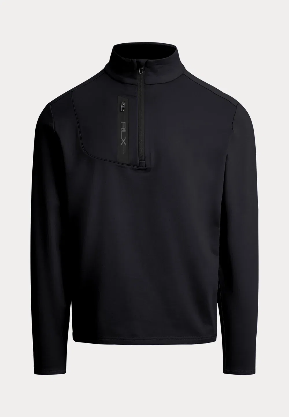Футболка с застежкой-молнией до середины груди и длинными рукавами Polo Ralph Lauren, Black — фото 4