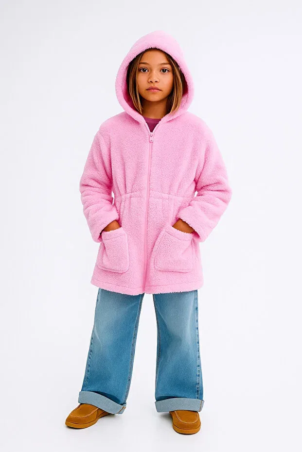 Детская куртка для девочек с капюшоном Esila Kids, Pink
