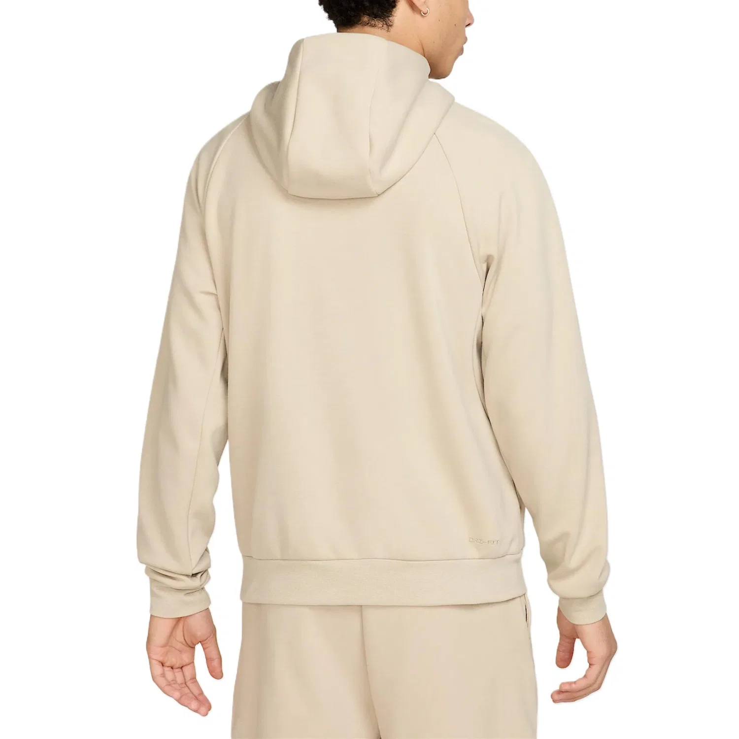 Мужское флисовый худи с капюшоном, полная застежка-молния, Dri-FIT UV, Nike, Khaki — фото 3