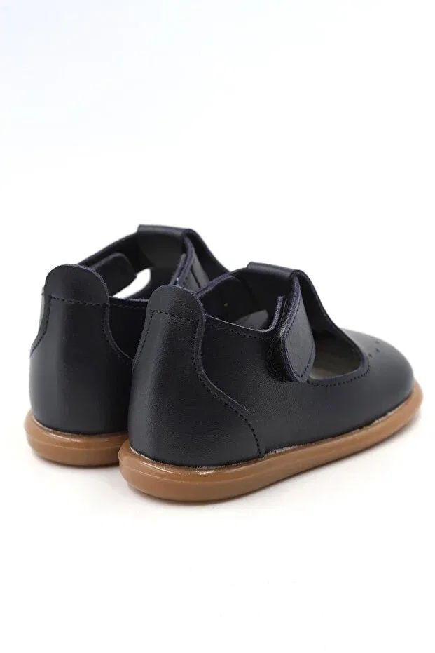 Детская обувь ортопедическая для девочек Macco Shoes, Navy Blue — фото 3
