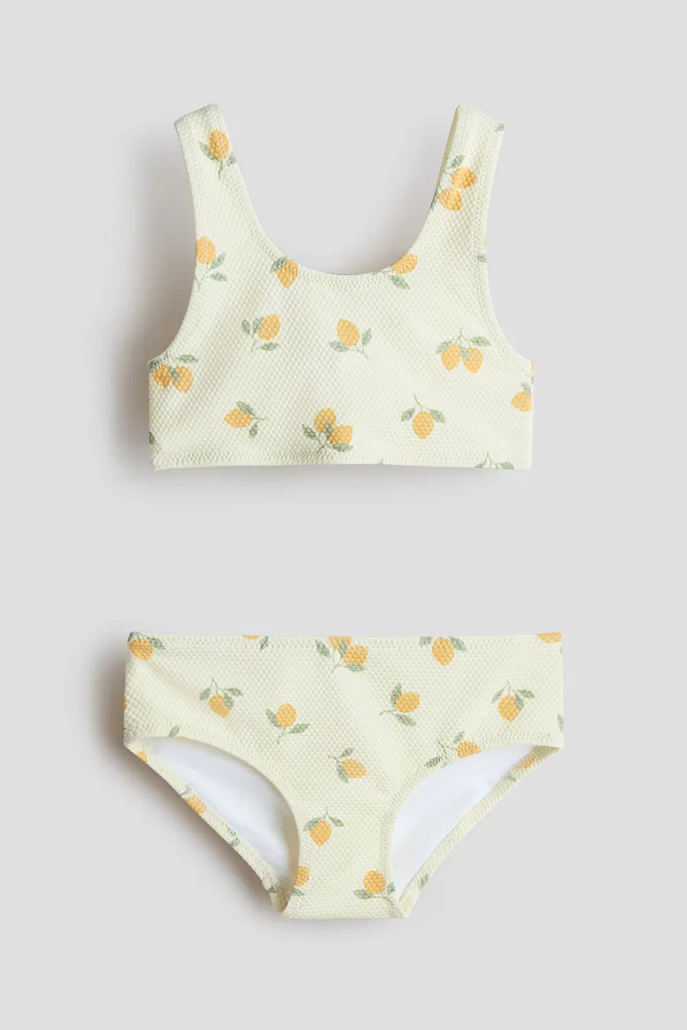 Бикини с текстурой H&M, Hellgelb/Zitronen