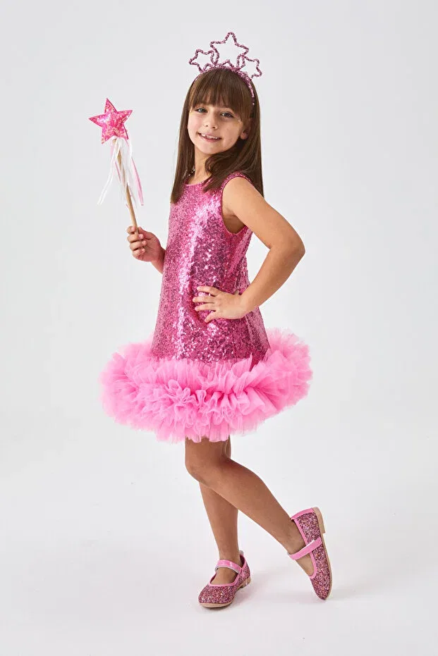 Детское платье для девочек без рукавов Evie Le Mabelle, Fuchsia