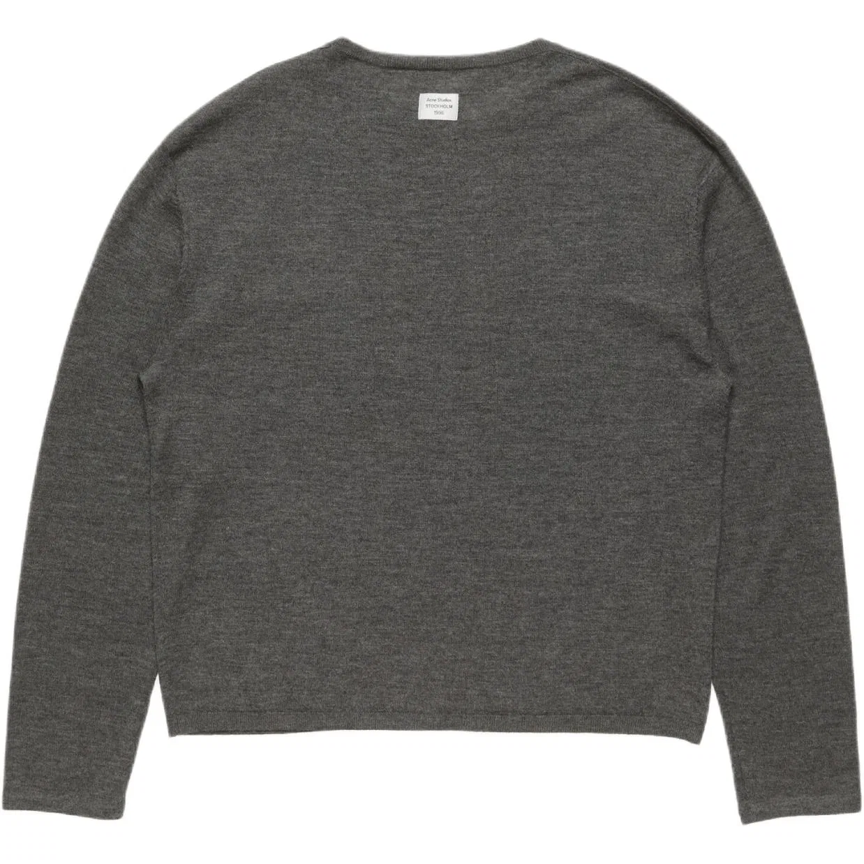 Мужской кашемировый свитер с круглым вырезом Cashmere Sweaters Acne Studios, Dark Heather Gray — фото 3