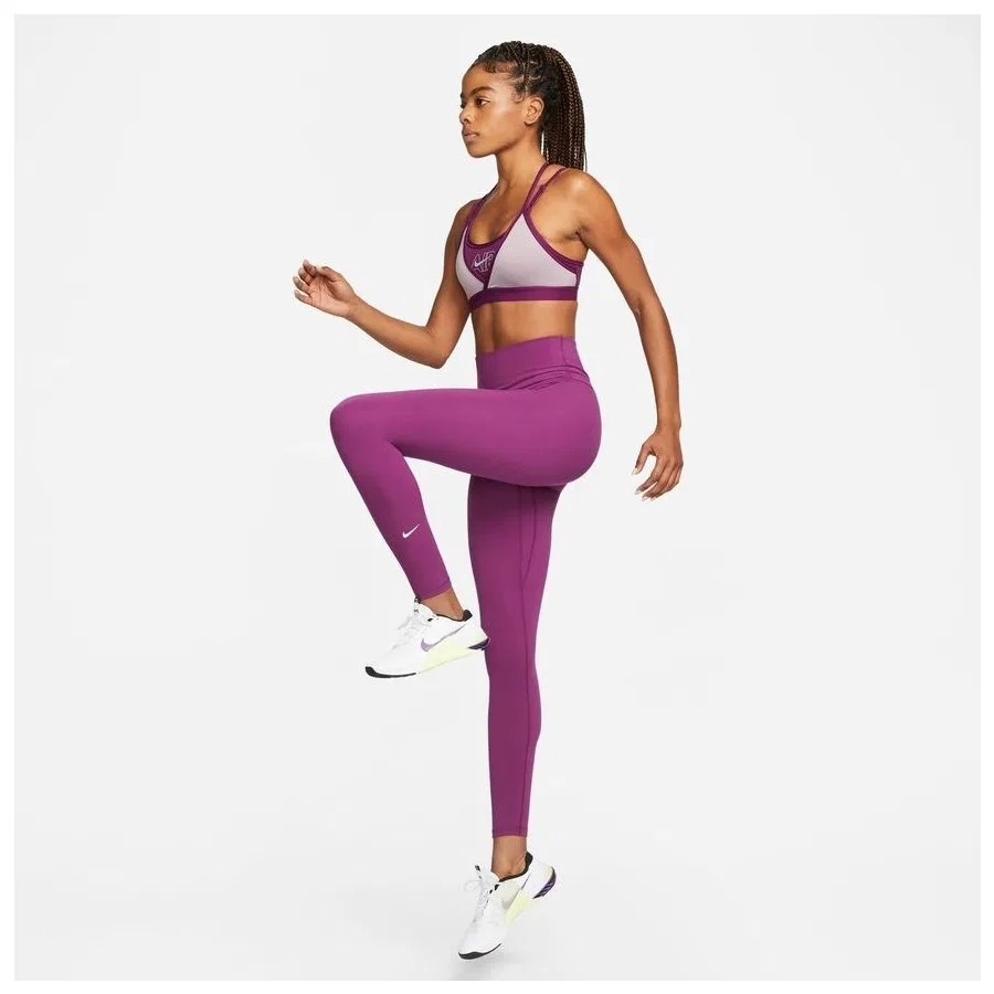 Спортивные леггинсы Nike One Df Hr, Фиолетовый — фото 3