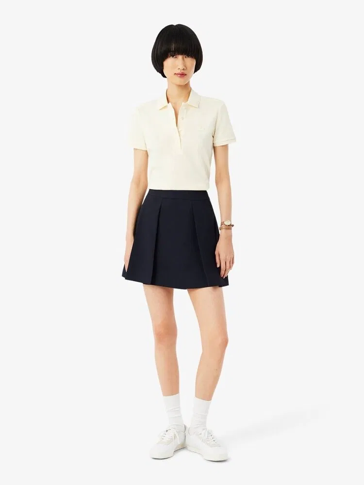 Юбка мини LACOSTE Fluid Pique Skirt, Navy — фото 2
