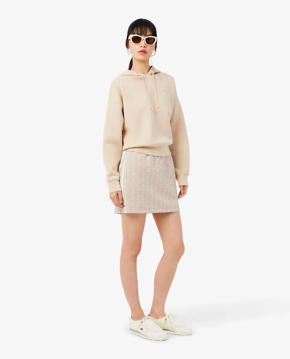 Юбка Lacoste Beige из жаккарда с монограммой