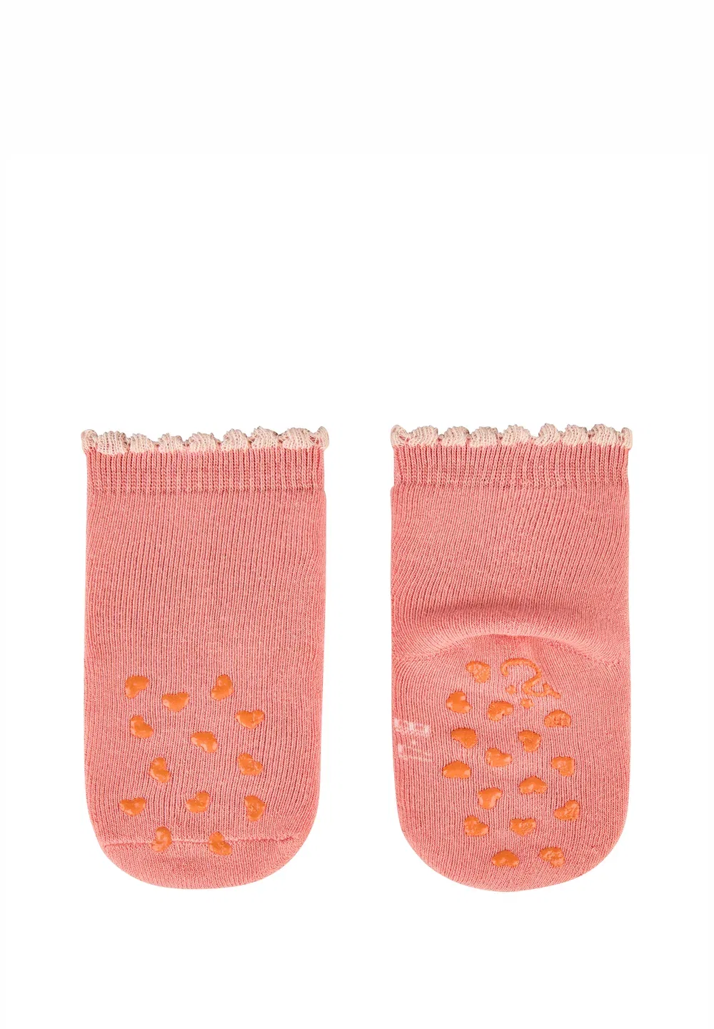 Abs krabbelsocken 2er Pack reh und uni mit innenfrottee унисекс - носки Sterntaler, Zartrosa — фото 3