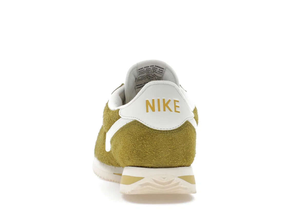 Детские кроссовки Lifestyle с замшевым верхом Nike Cortez SE Suede Nike, Pacific Moss/Infinite Gold/Muslin/Sail — фото 4