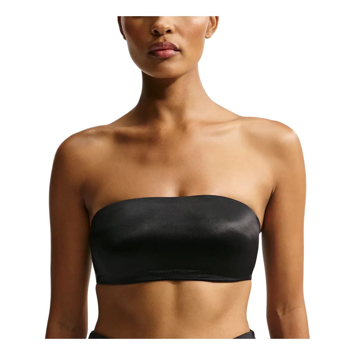 Бюстгальтер SKIMS Satin Shine Convertible Bandeau Bra 'Obsidian' Nike, Obsidian