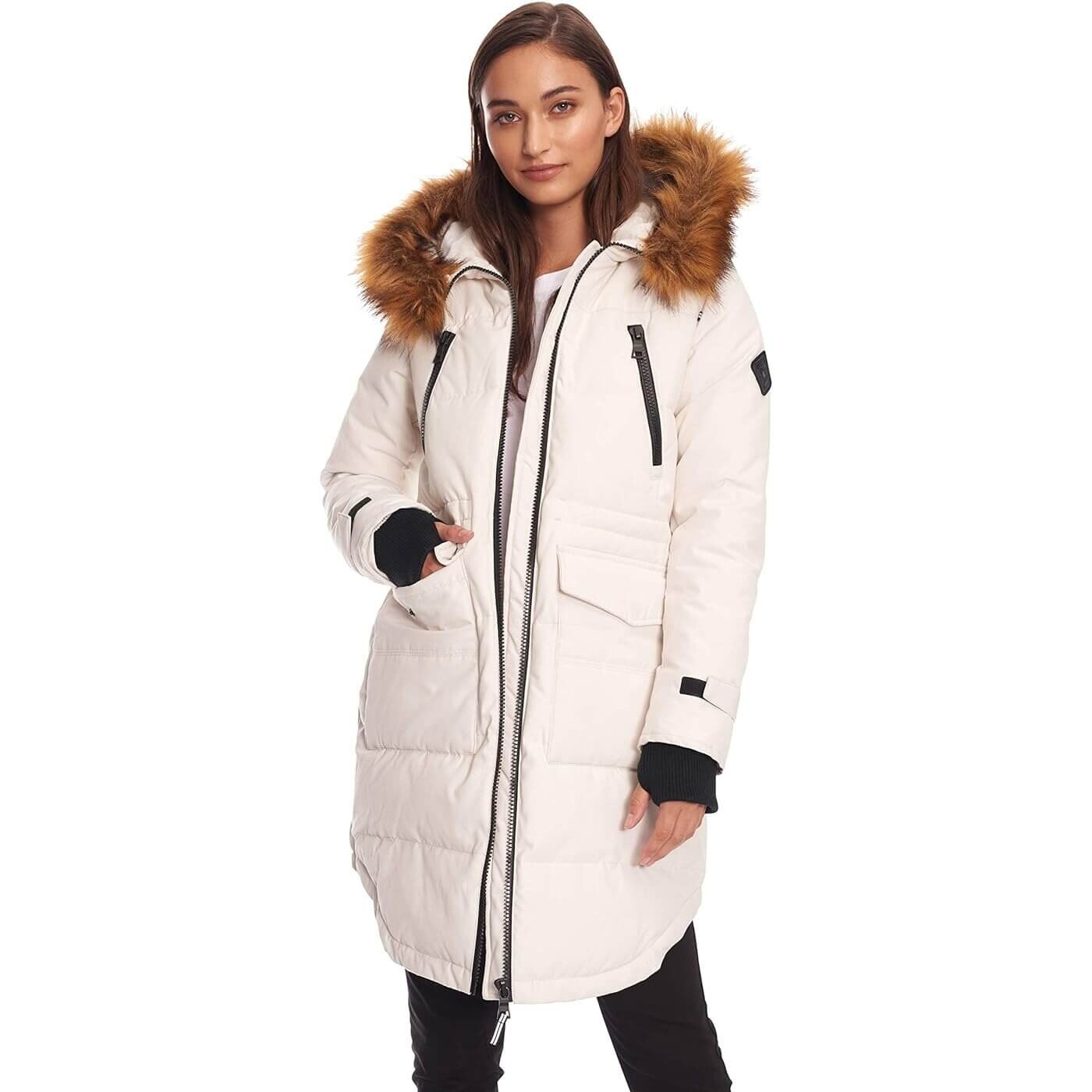 

Парка Alpine North Women’s Vegan Down Drawstring Winter, кремовый