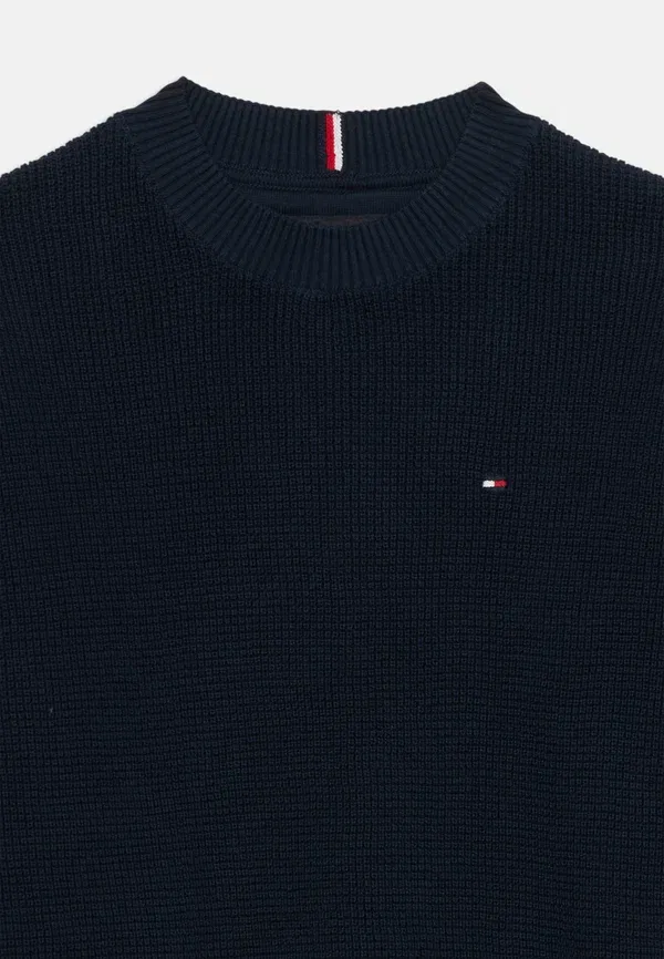 Свитер хлопковый Texture Tommy Hilfiger, Dark Night темно-синий — фото 4
