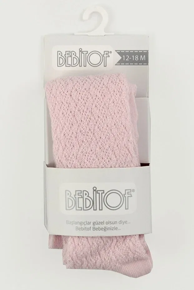 Детские колготки для девочек однотонные Bebitof, Pink