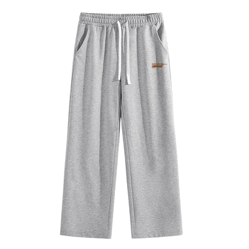 Детские брюки повседневные прямого кроя MINISO, Heather Gray