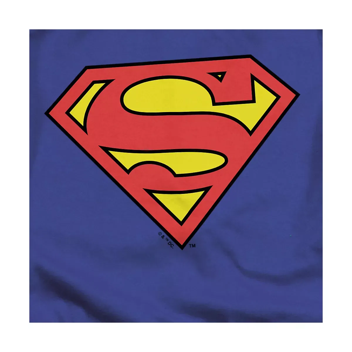 Детское боди для мальчиков с принтом Superman Classic Logo, Superman, Royal — фото 2