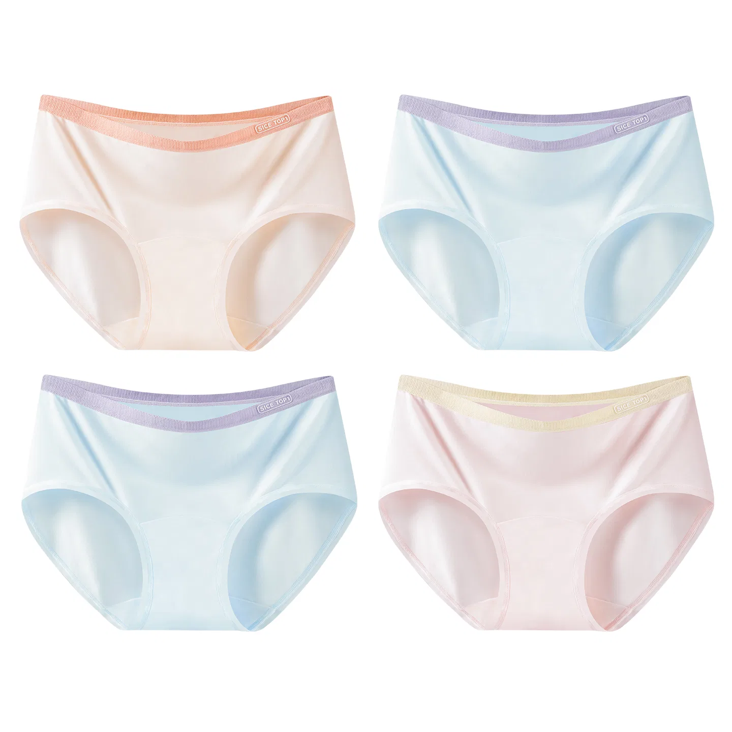 Детские трусы для девочек с принтом Red Bean, Light Pink Heather Navy