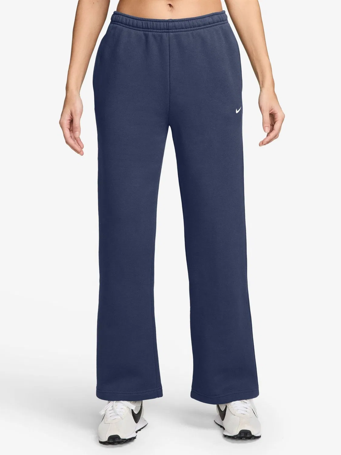 Джоггеры свободного кроя Nike Studio Fleece, темно-синий