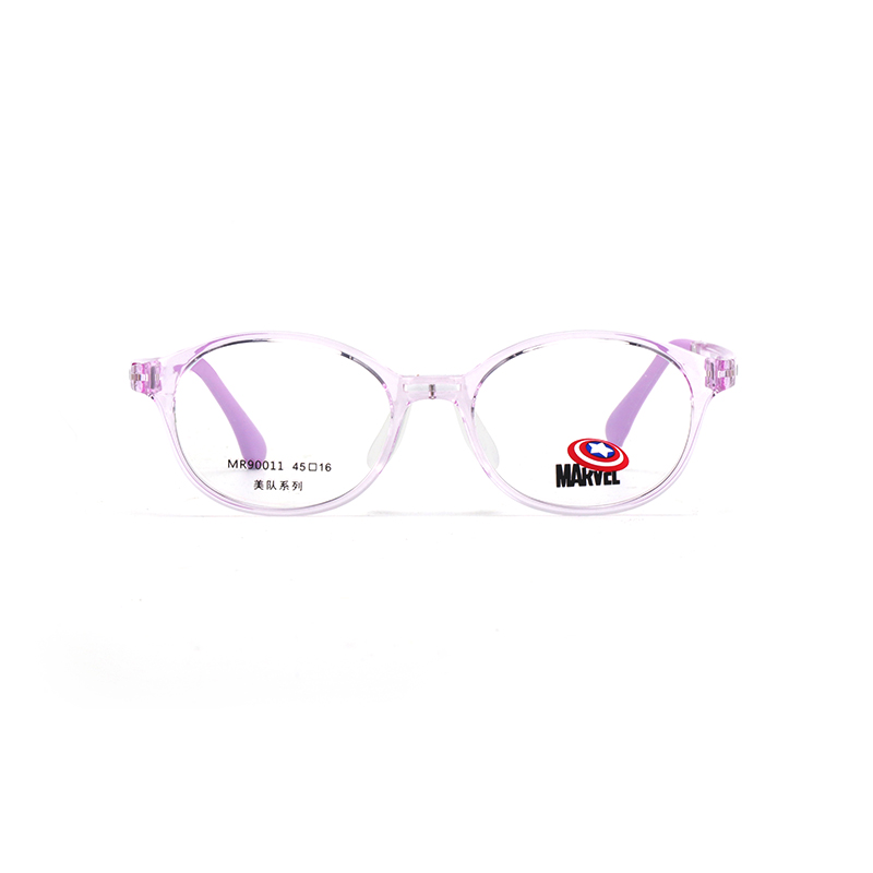 

MARVEL Пластиковая овальная оправа для очков детская, Transparent Purple C071