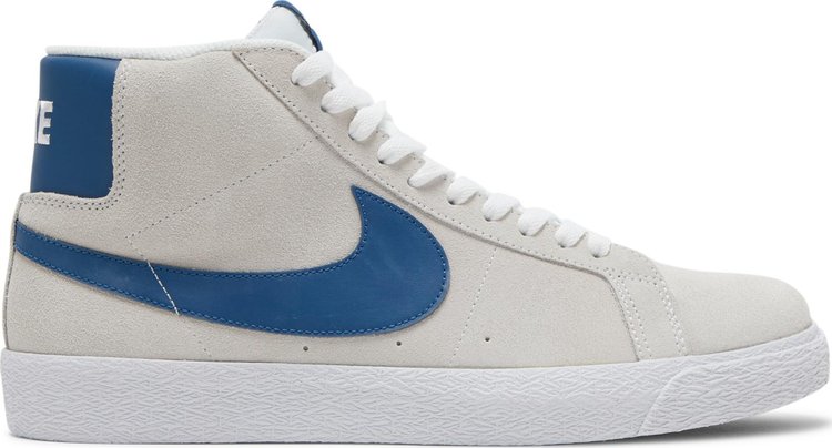 Кроссовки Nike Zoom Blazer Mid SB 'White Court Blue', белый - фото