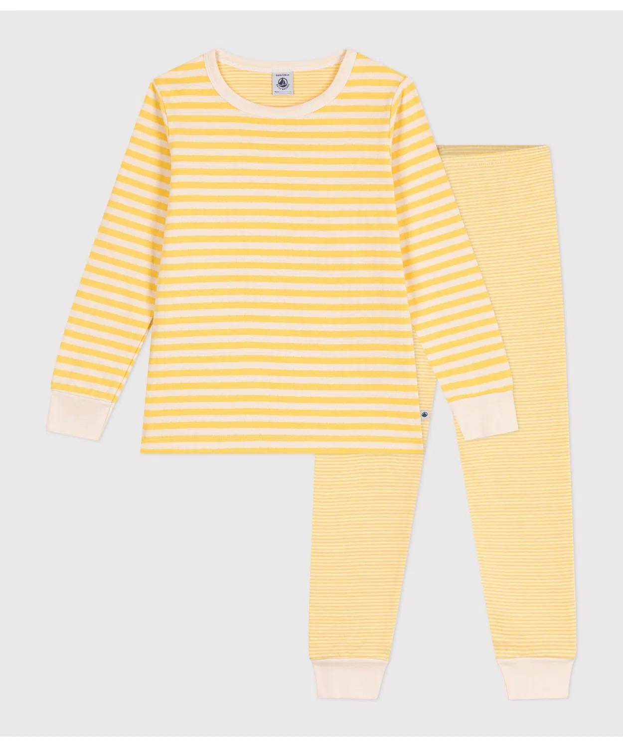Детская длиннорукавная пижама PETIT BATEAU, Yellow