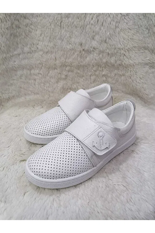 Детские спортивные туфли для девочек с ортопедической стелькой Özgür Kids, White — фото 3