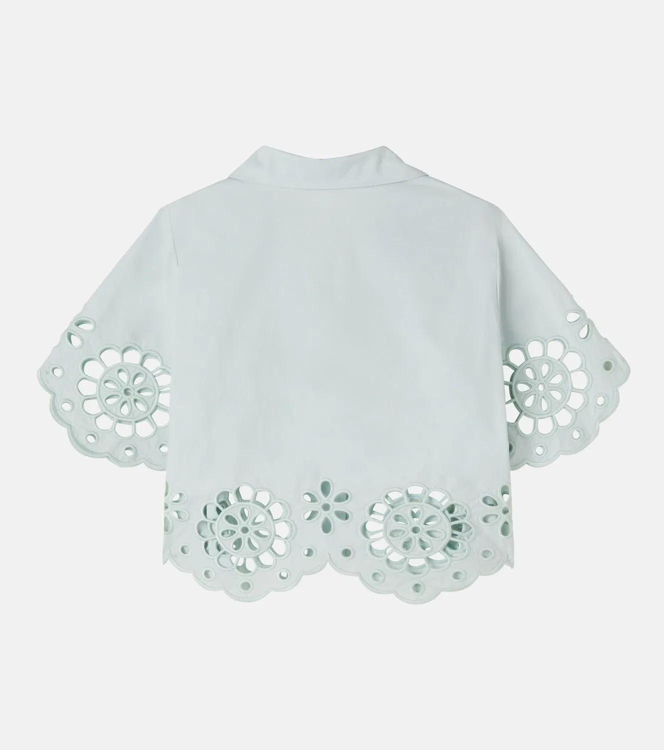 Блузка с вышивкой Awaken Zimmermann Kids, зеленый — фото 2