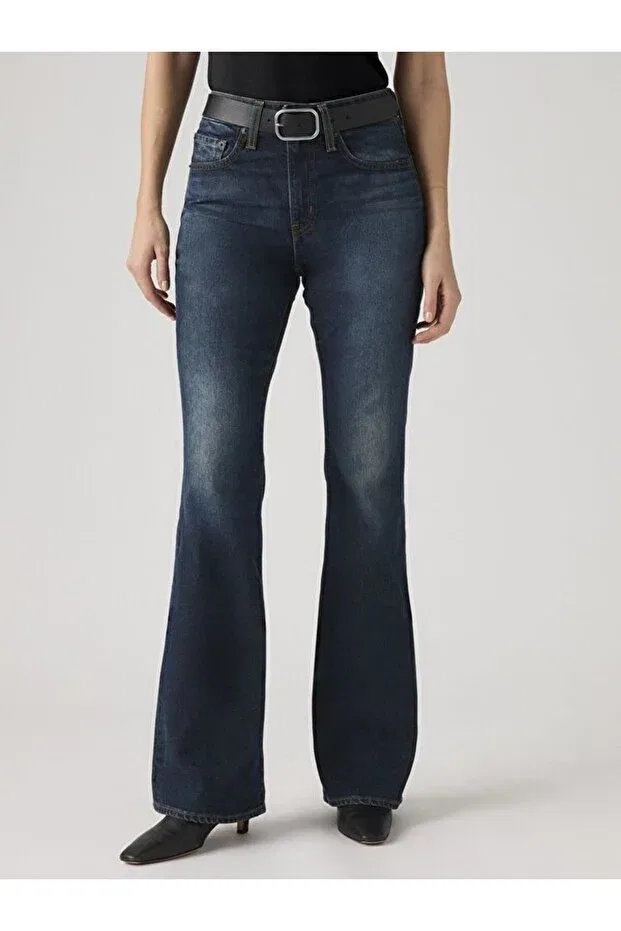 Женские джинсы клеш с завышенной талией Levi'S, Dark Indigo - Worn In — фото 4
