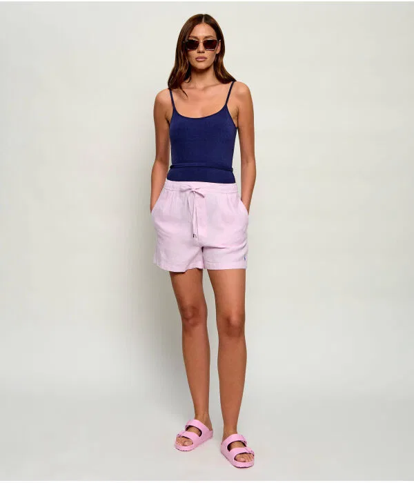 Женские шорты из льна Polo Ralph Lauren, Rosa Cipria — фото 2
