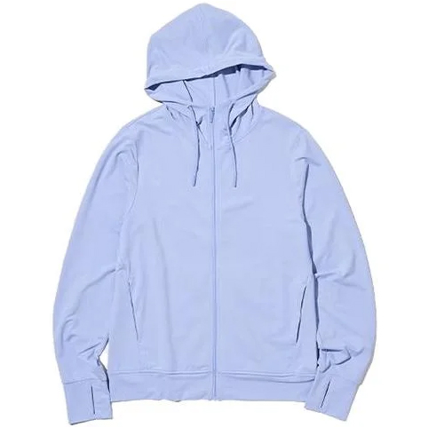 

Толстовка Uniqlo IRism Mesh UV Protection на молнии, голубой