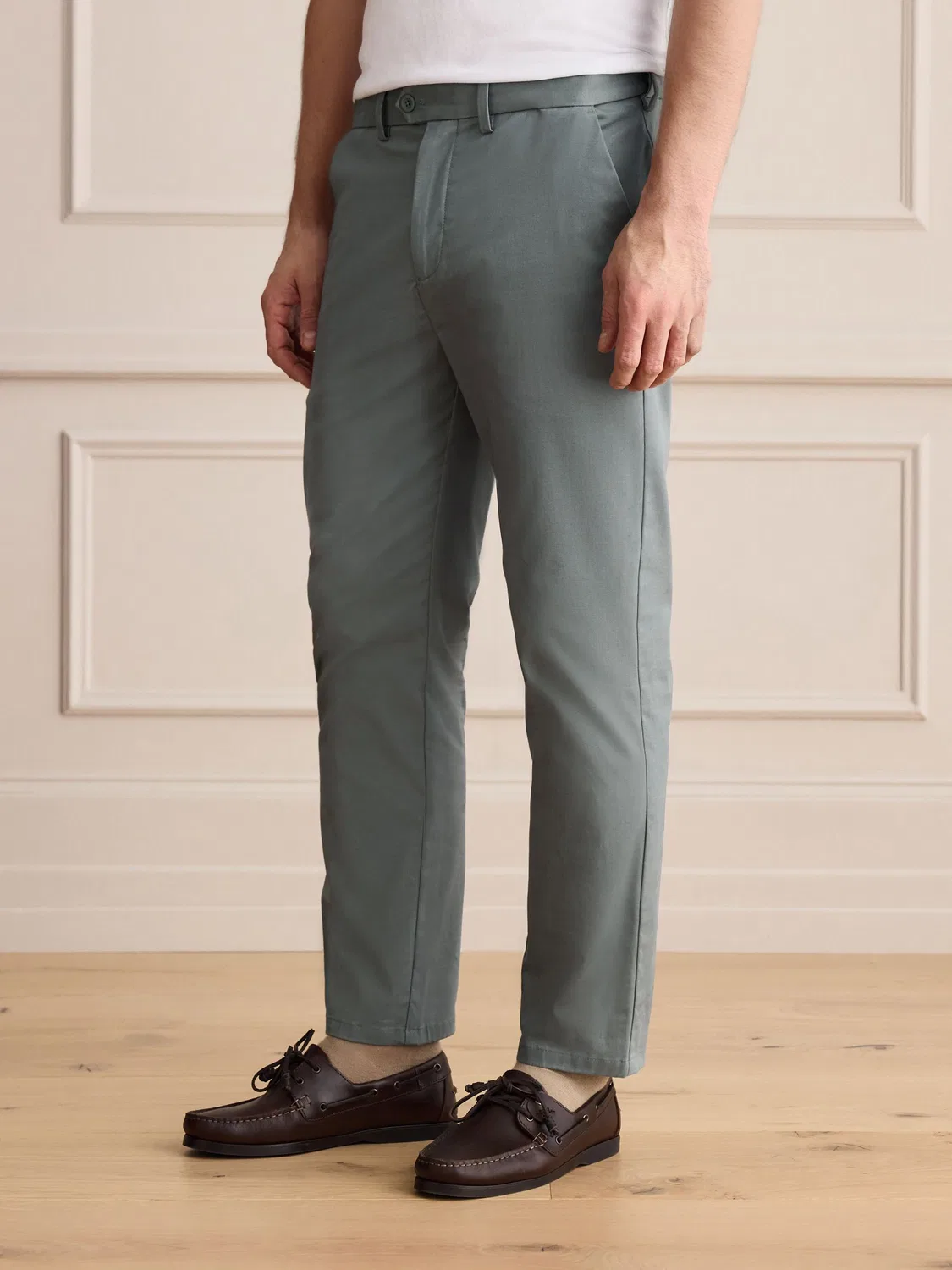 Брюки чинос slim fit Next, сине-зеленый