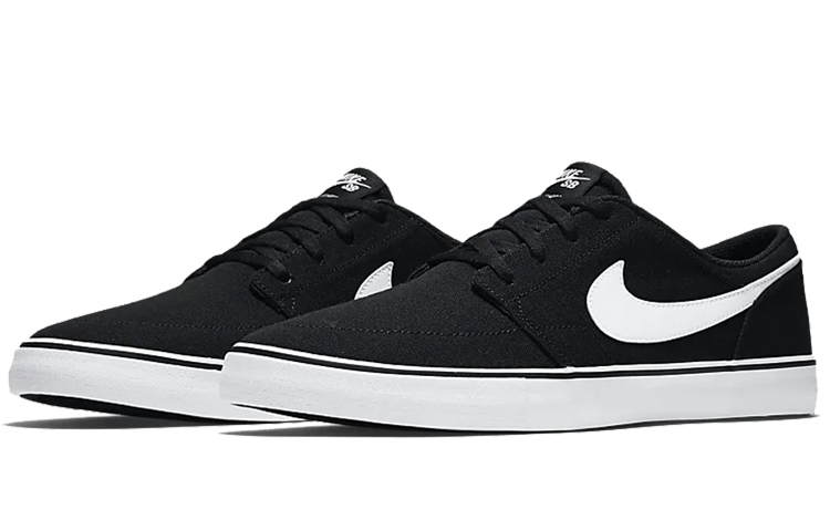Кроссовки Nike SB Solarsoft Portmore 2, черный/белый — фото 3