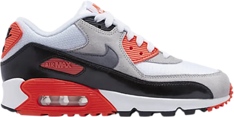 

Кроссовки Nike Air Max 90 Premium Mesh GS 'Infrared', белый