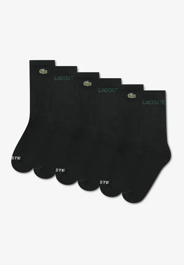 Набор из 6 пар носков унисекс Lacoste, цвет noir