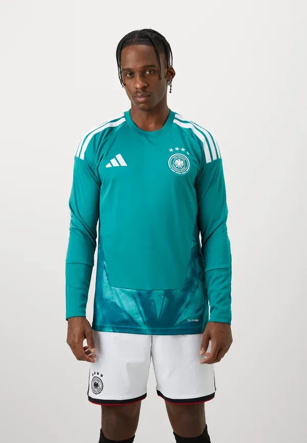 Футболка вратарская Германия DFB 26 Home Long Sleeve National Team Wear Adidas Performance, активный зеленый