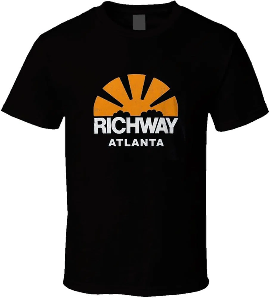 Мужская ретро футболка Richway Discount Department Store Atlanta, Black — фото 2