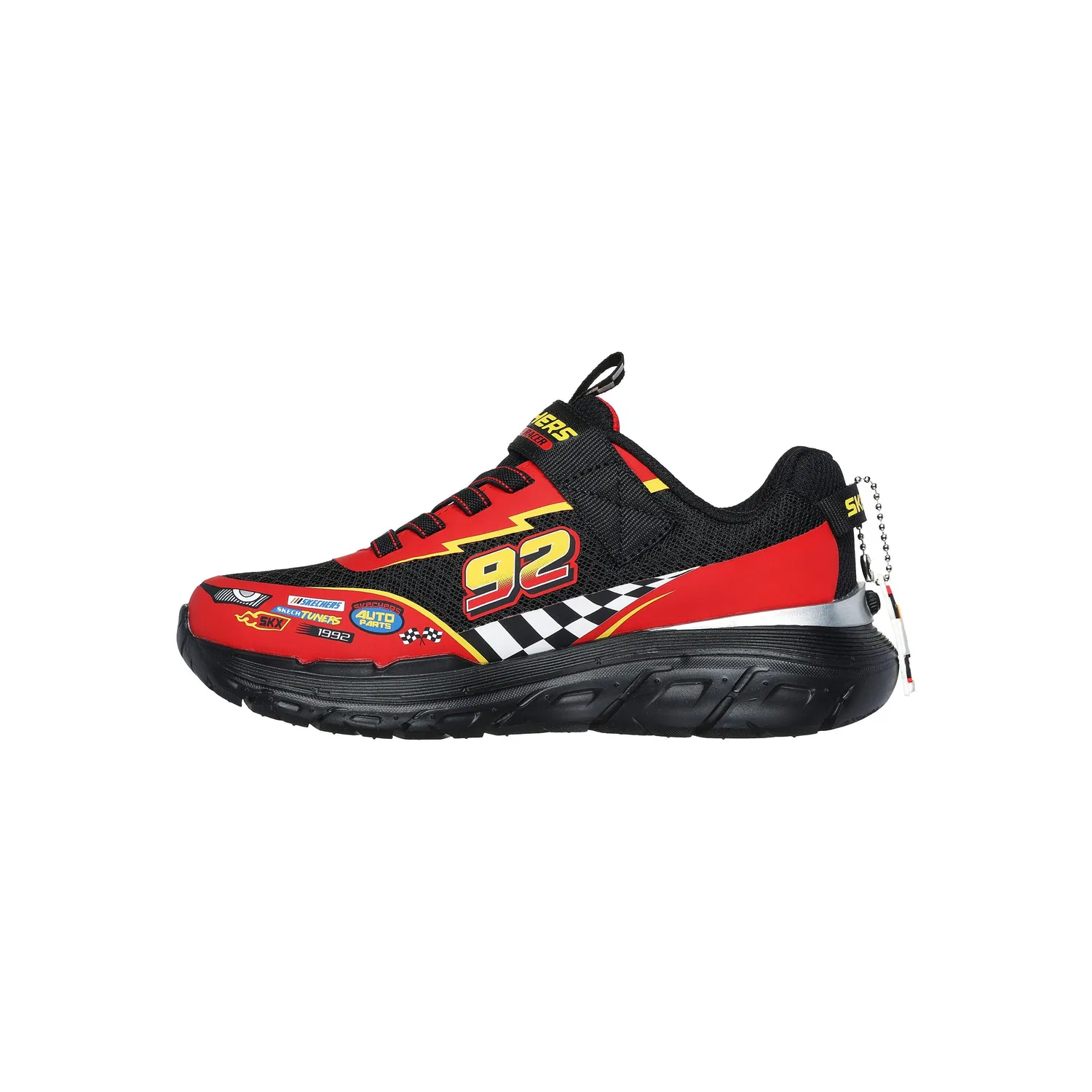 Детские кроссовки с принтом 402303L-BKRD Skechers, Schwarz
